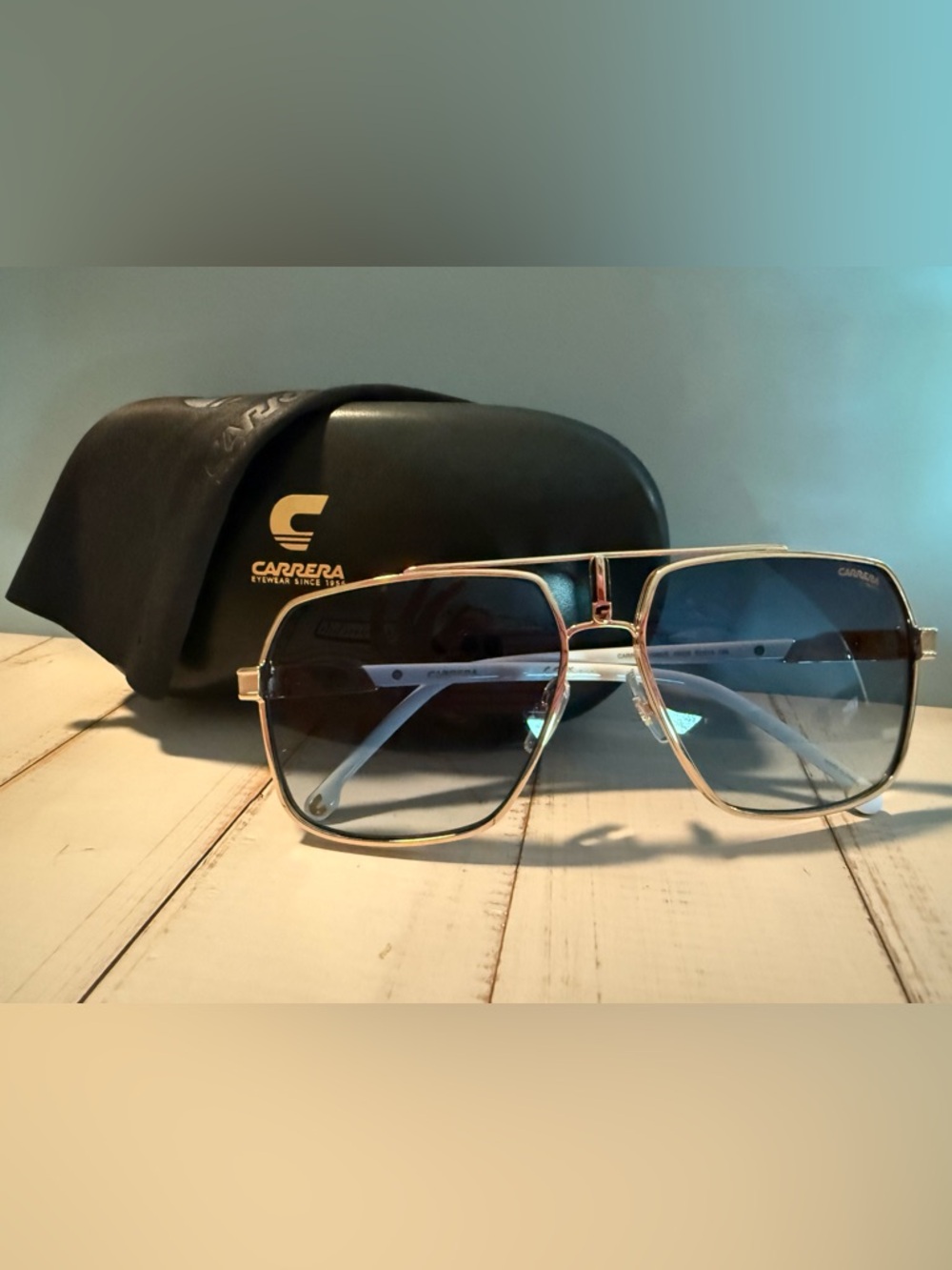 Carrera Unisex Gold Fram Sunglasses
